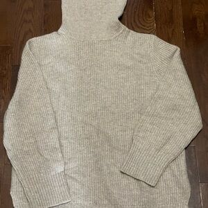 Elegant Cream Turtleneck Sweater